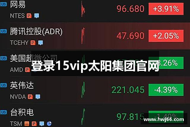 登录15vip太阳集团官网